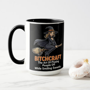 "BITCHCRAFT" Funny Word Definition Tasse