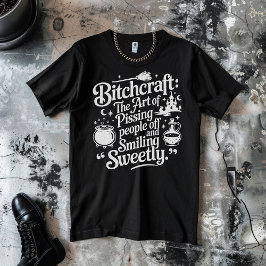 Bitchcraft Halloween White T-Shirt
