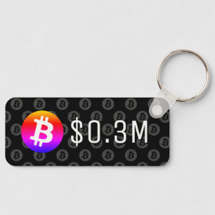 Bitcoin $0,3 Millionen (300 Millionen Dollar) eine Schlüsselanhänger