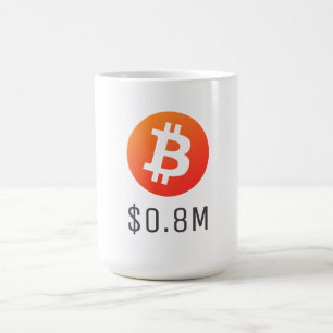 Bitcoin $0,8 Millionen (800 Millionen Dollar) eine Verwandlungstasse