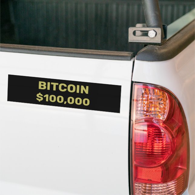 Bitcoin 100000 Feier Autoaufkleber (Auf Lkw)