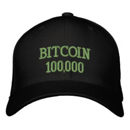 Bitcoin 100000 Feier Bestickte Baseballkappe