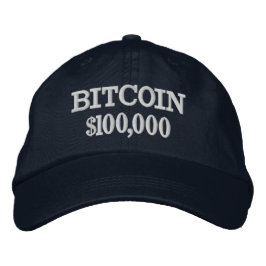 Bitcoin 10000 bestickte baseballkappe