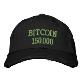 Bitcoin 150000 Celebration Bestickte Baseballkappe