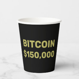 Bitcoin 150000 Celebration Pappbecher