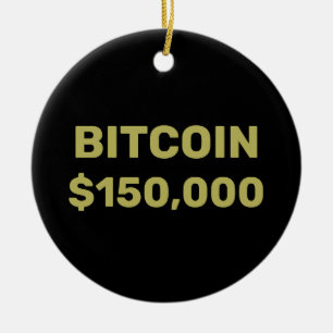 Bitcoin 150000 Feier Keramik Ornament