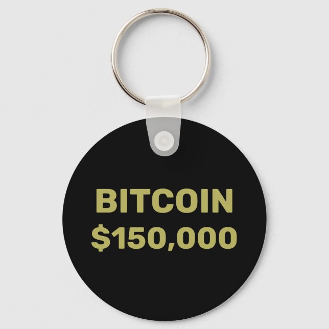 Bitcoin 150000 Feier Schlüsselanhänger (Vorderseite)