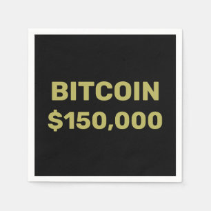Bitcoin 150000 Feier Serviette