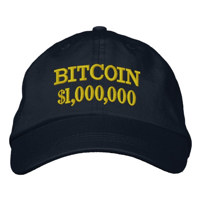 BITCOIN 1 000 000 $ casquette (Devant)