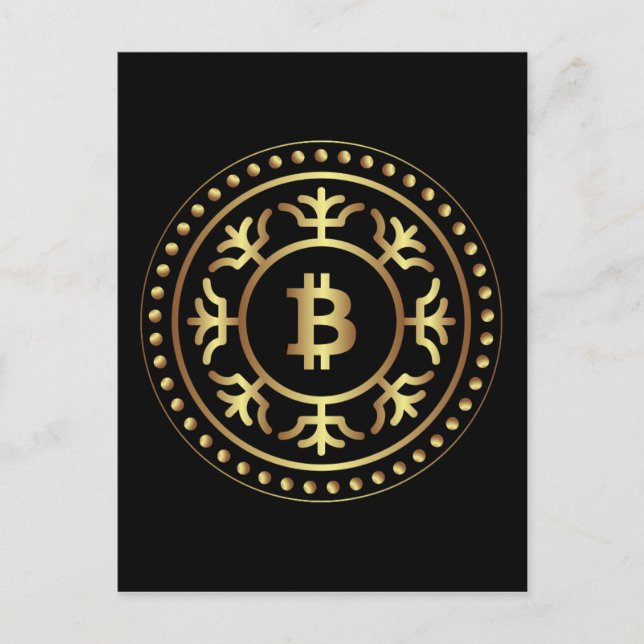 Bitcoin 2 postkarte (Vorderseite)