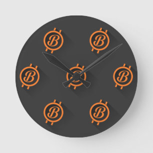 Bitcoin 3 runde wanduhr