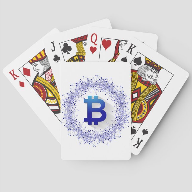 Bitcoin 5 spielkarten (Rückseite)
