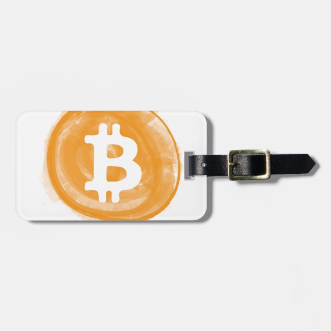 Bitcoin 6 gepäckanhänger (Vorderseite horizontal)