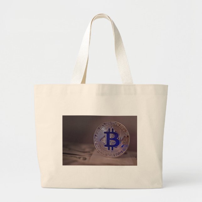 Bitcoin 8 jumbo stoffbeutel (Vorne)