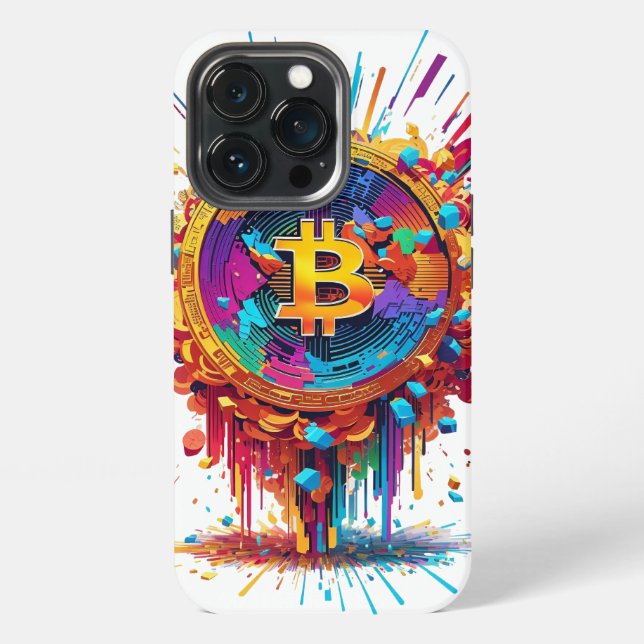 Bitcoin-Abbildung iPhone 13 Pro Hülle (Hinten)