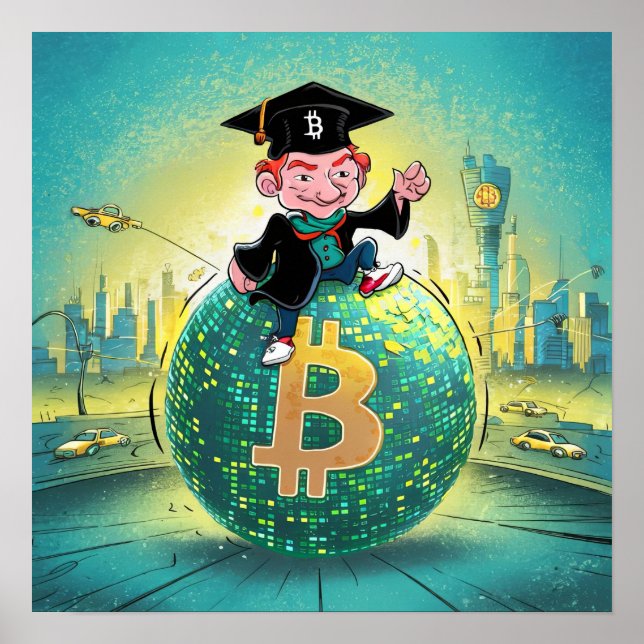 Bitcoin-Abschluss Poster (Vorne)