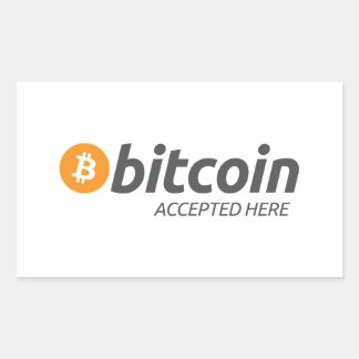 Bitcoin Akzeptiert Hier Aufkleber