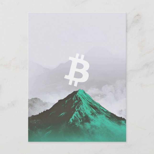 Bitcoin All-Time-High (ATH) Postkarte (Vorderseite)