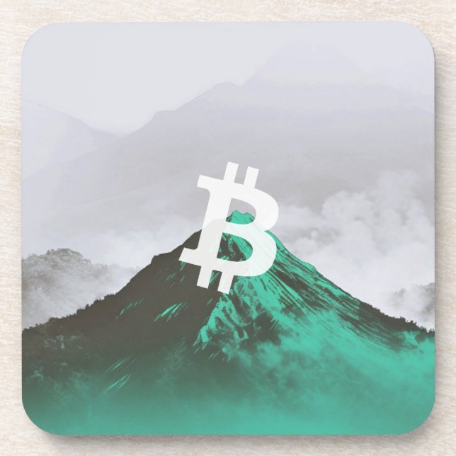 Bitcoin Allzeithoch (ATH) Getränkeuntersetzer (Vorderseite)