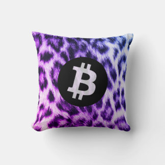 Bitcoin Animal (Snow Leopard, Style 2) Kissen