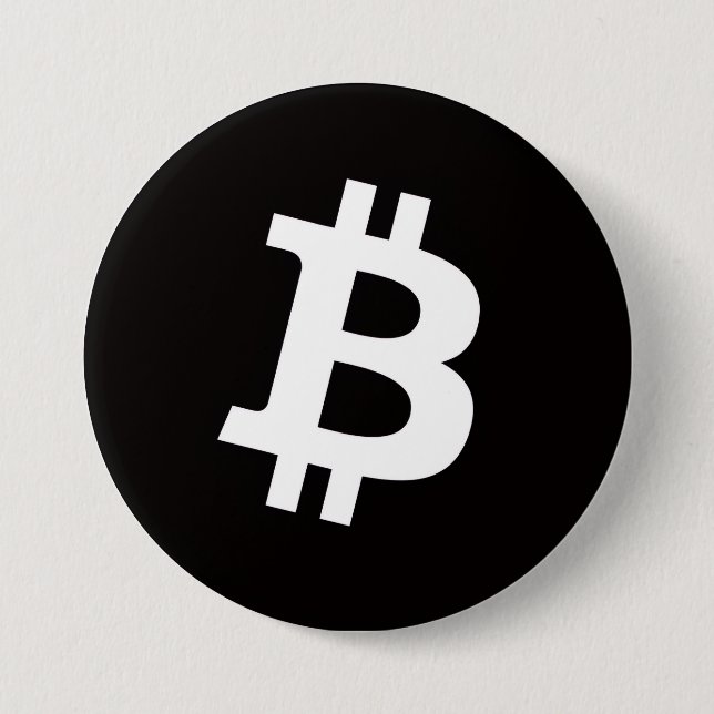 Bitcoin-Anstecknadel (Groß) Button (Vorderseite)