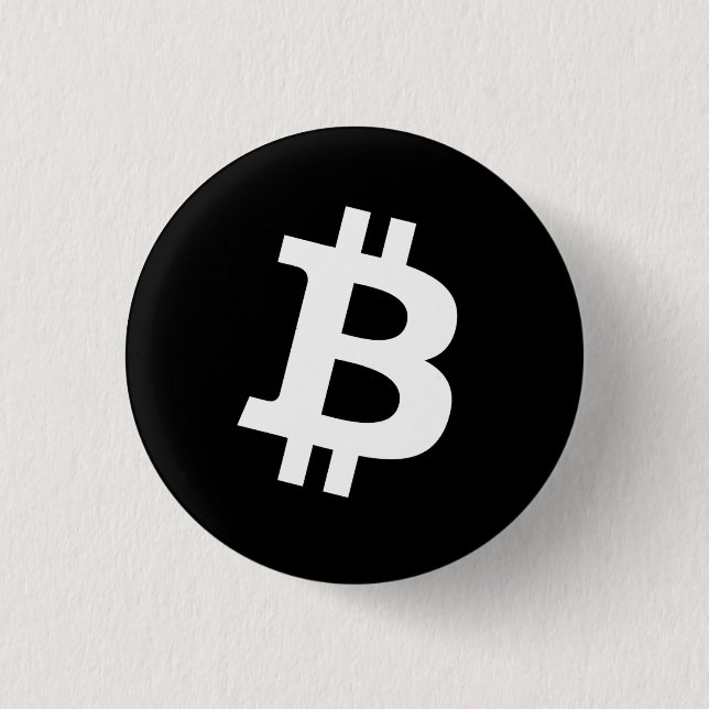 Bitcoin-Anstecknadel (klein) Button (Vorderseite)
