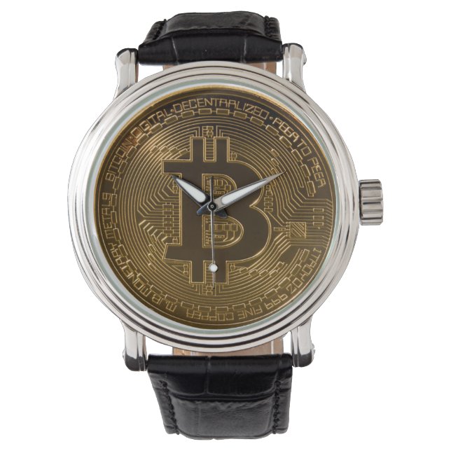 Bitcoin Armbanduhr (Vorderseite)