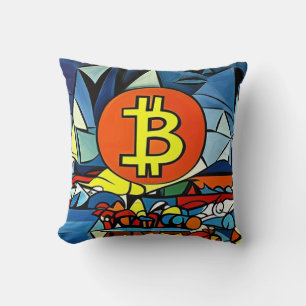 Bitcoin Art Kissen
