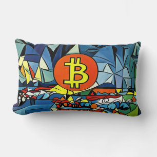 Bitcoin Art Lendenkissen