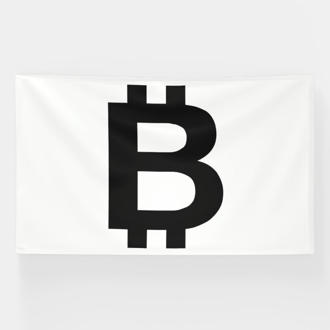 Bitcoin B Bold 6x10 Vinyl Banner (Horizontal)