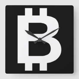 Bitcoin B Coole Wall-Uhr Quadratische Wanduhr