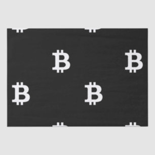 Bitcoin B Cooles Gewebepapier Seidenpapier