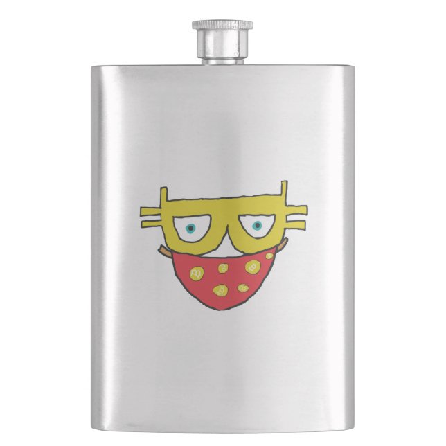 Bitcoin Bandit Flachmann (Vorderseite)