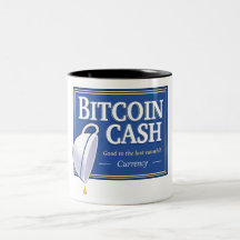 Bitcoin Bargeld "gut zum letzten Satoshi" Tassen