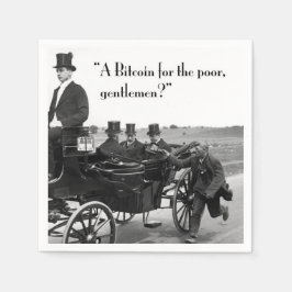 Bitcoin Beggar Serviette