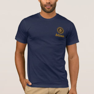 Bitcoin bestickt T-Shirt