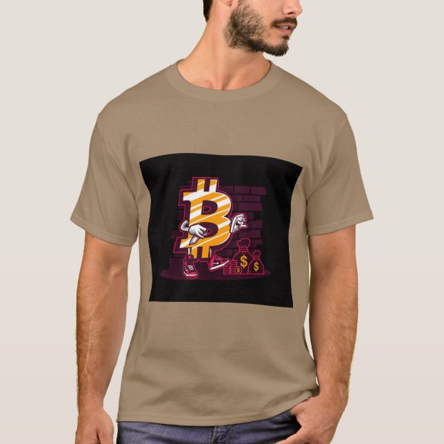 "Bitcoin-Blues: Das doppelte Schwert des Wohlstand T-Shirt (Vorderseite)