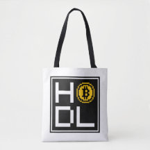Bitcoin BTC 8-BitTaschen-Tasche quadrat-HODL |