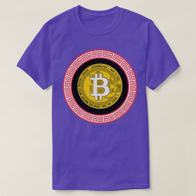 BITCOIN Btc Black T-Shirt (Design vorne)