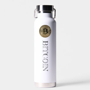 Bitcoin BTC Crypto Digital-Logo Trinkflasche
