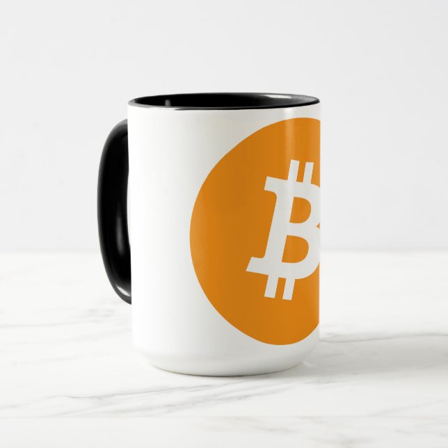 Bitcoin BTC-Logo | Tasse (Vorderseite Links)