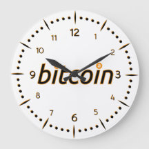 Bitcoin BTC Roman Numéros Horloge murale
