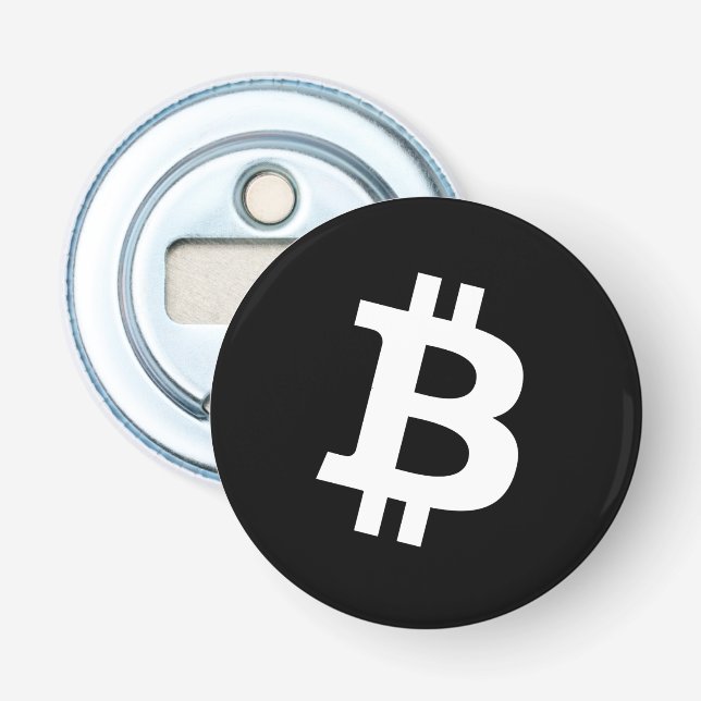 Bitcoin-Button-Flaschenöffner Flaschenöffner (Vorderseite)