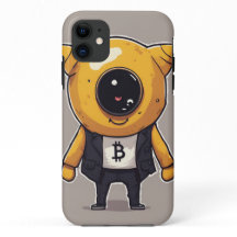 Bitcoin Character iPhone 11 Case - Whimsical und E