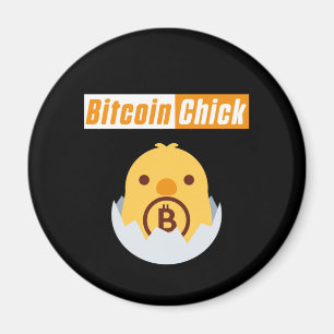 Bitcoin Chick Crypto BTC Kryptowährung Minengesche Magnet