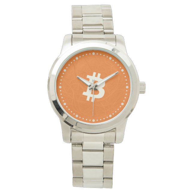 Bitcoin Classic Orange (Neuron) Armbanduhr (Vorderseite)