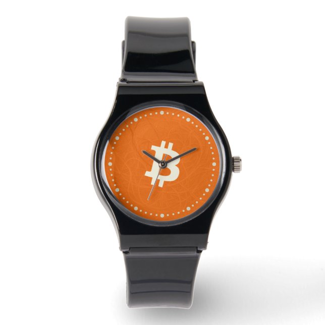 Bitcoin Classic Orange (Neuron) Armbanduhr (Vorderseite)