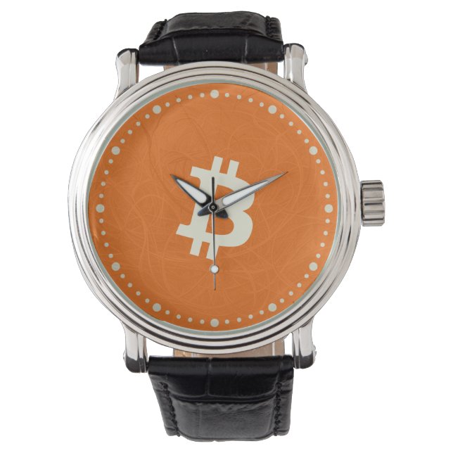 Bitcoin Classic Orange (Neuron) Armbanduhr (Vorderseite)