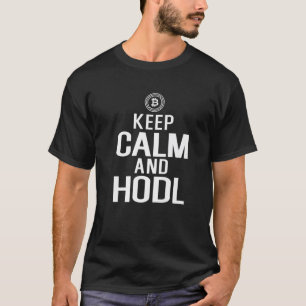 Bitcoin Crypto Behalte Ruhe und Abhilfe T-Shirt