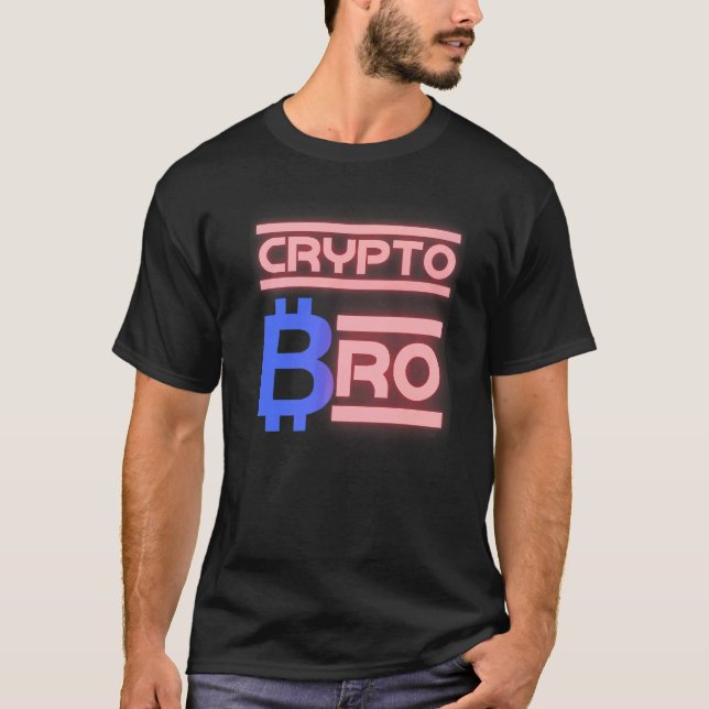 Bitcoin Crypto Bro Blockchain Ethereum Doge T-Shirt (Vorderseite)